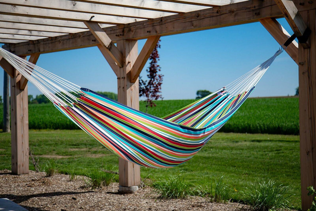 Brazilian Double Sunbrella Carousel Confetti Hammock Q562258