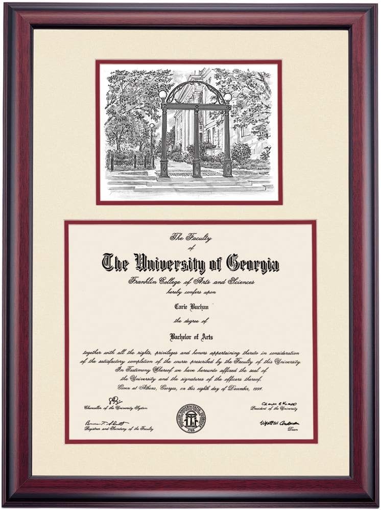 Black/Cherry Mat 12 x 15 Diploma Frame O819086