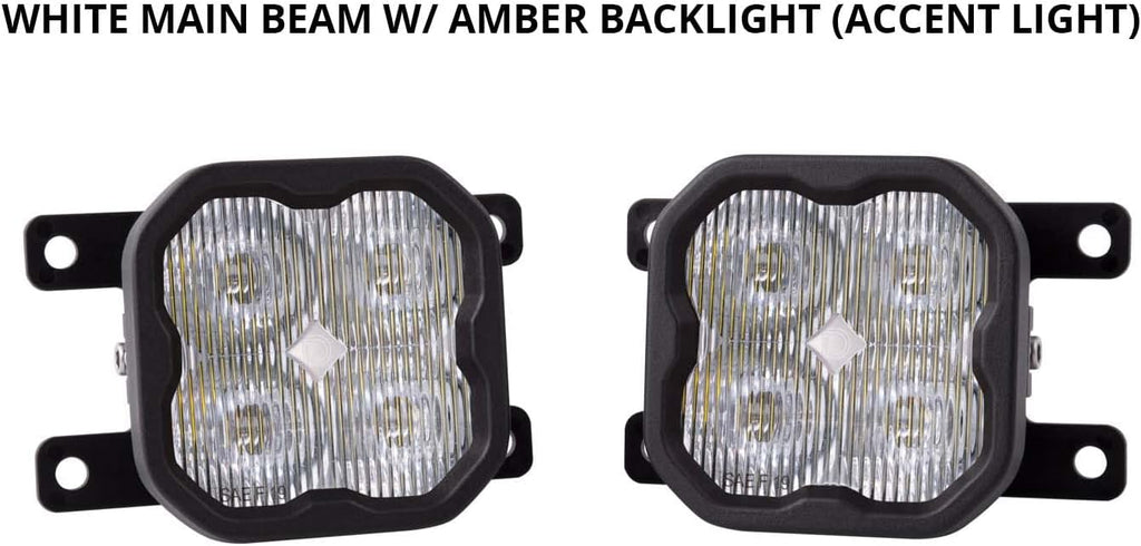 Yellow SAE/DOT LED Fog Light Kit for Ford Ranger 2019-2021 I367305