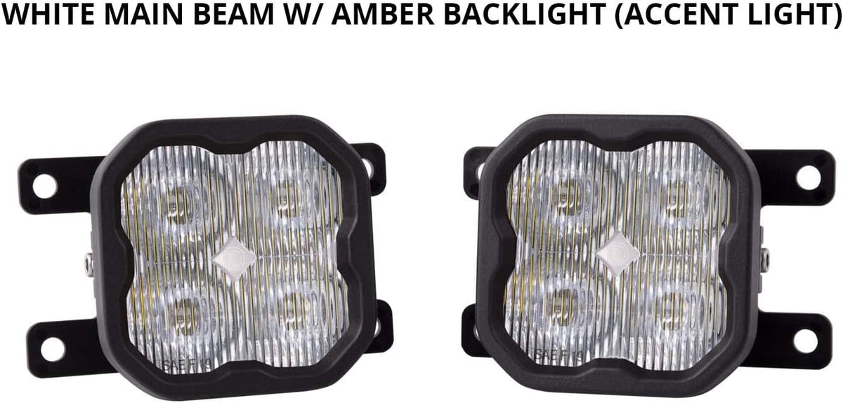 Yellow SAE/DOT LED Fog Light Kit for Ford Ranger 2019-2021 I367305