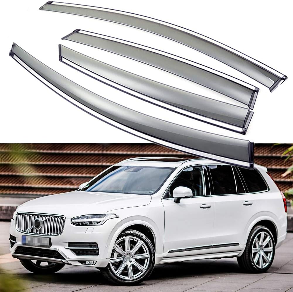 Car Window Visor Vent Shade Deflector Sun/Rain Guards X7649