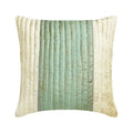Blue & White Velvet Quilted Throw Pillow Cases, Pack of 2, 24x24 inch N6803