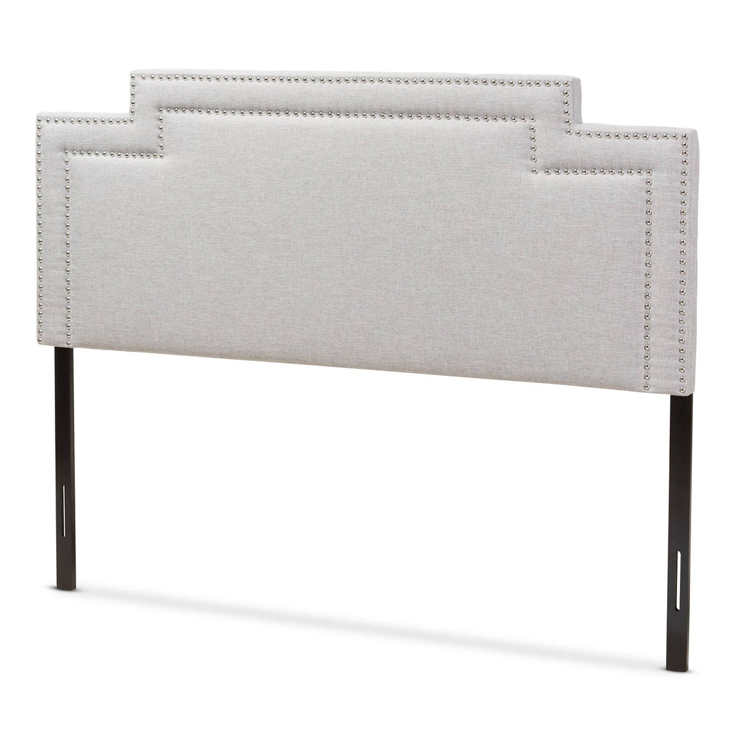 Greyish Beige Fabric Full Size Headboard Z68756
