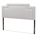Greyish Beige Fabric Full Size Headboard Z68756