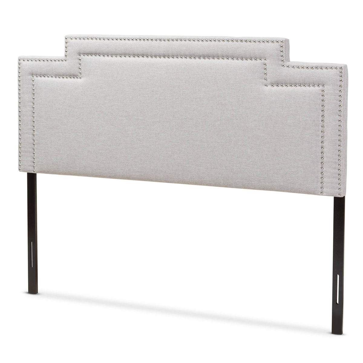 Greyish Beige Fabric Full Size Headboard Z68756