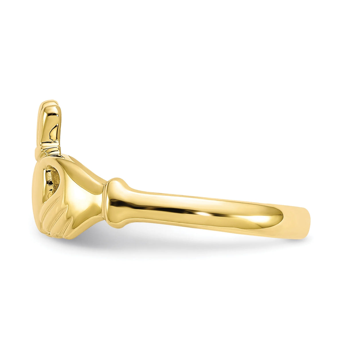 10 Karat Yellow Gold Claddagh Ring D467740