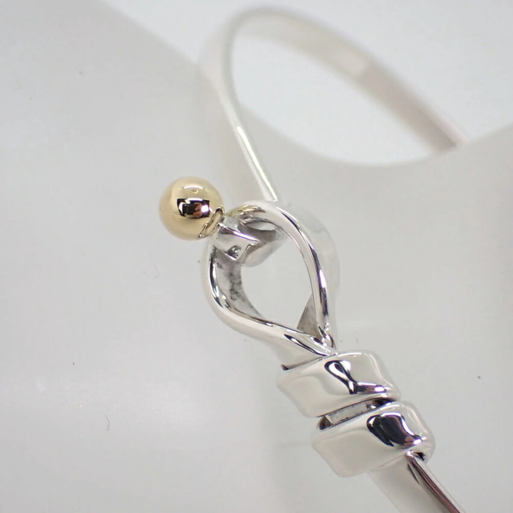 Tiffany 925 750 combination hook & eye bangle Z717