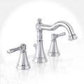 Polished Chrome Widespread Bathroom Faucet R643
