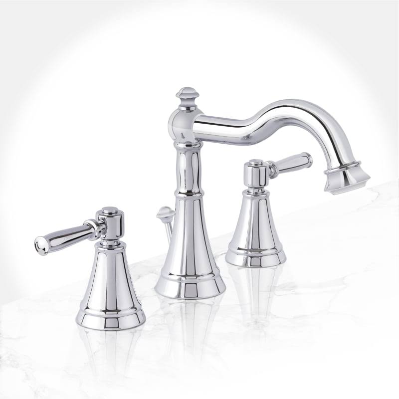 Polished Chrome Widespread Bathroom Faucet R643