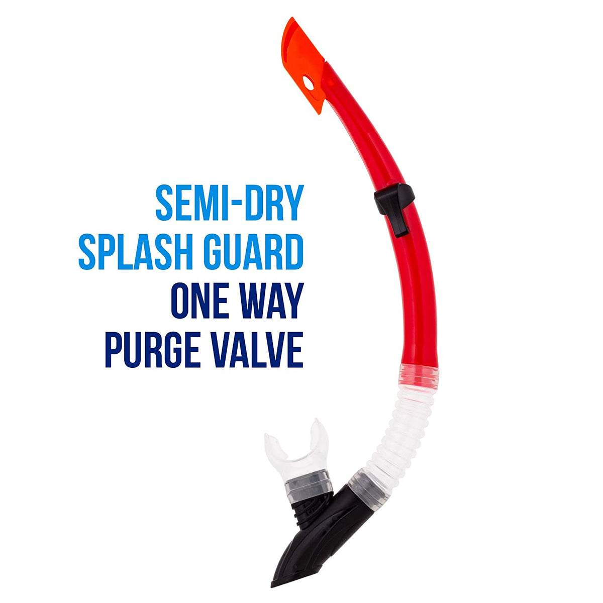 Semi-Dry Diving & Snorkel Set, Coral B1820