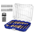 276 Piece Titanium Twist Drill Bit Set with S2 Bits, High Speed Steel D906