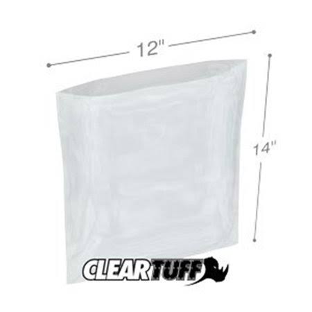 12 x 14 in. Clear Poly Bags, Case of 1000 V1343