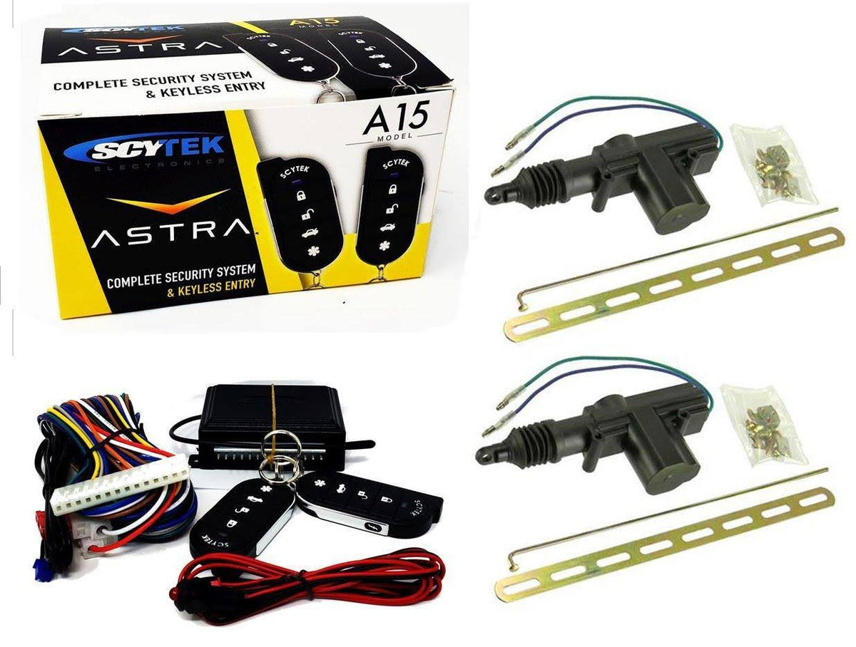 Keyless Entry Car Alarm Security System, 2 Key 2 Door Locks Y828