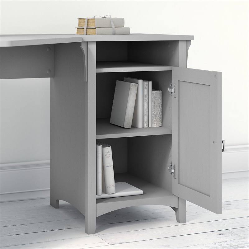 Corner Desk with Cabinet and 5 Shelf Bookcase T858165