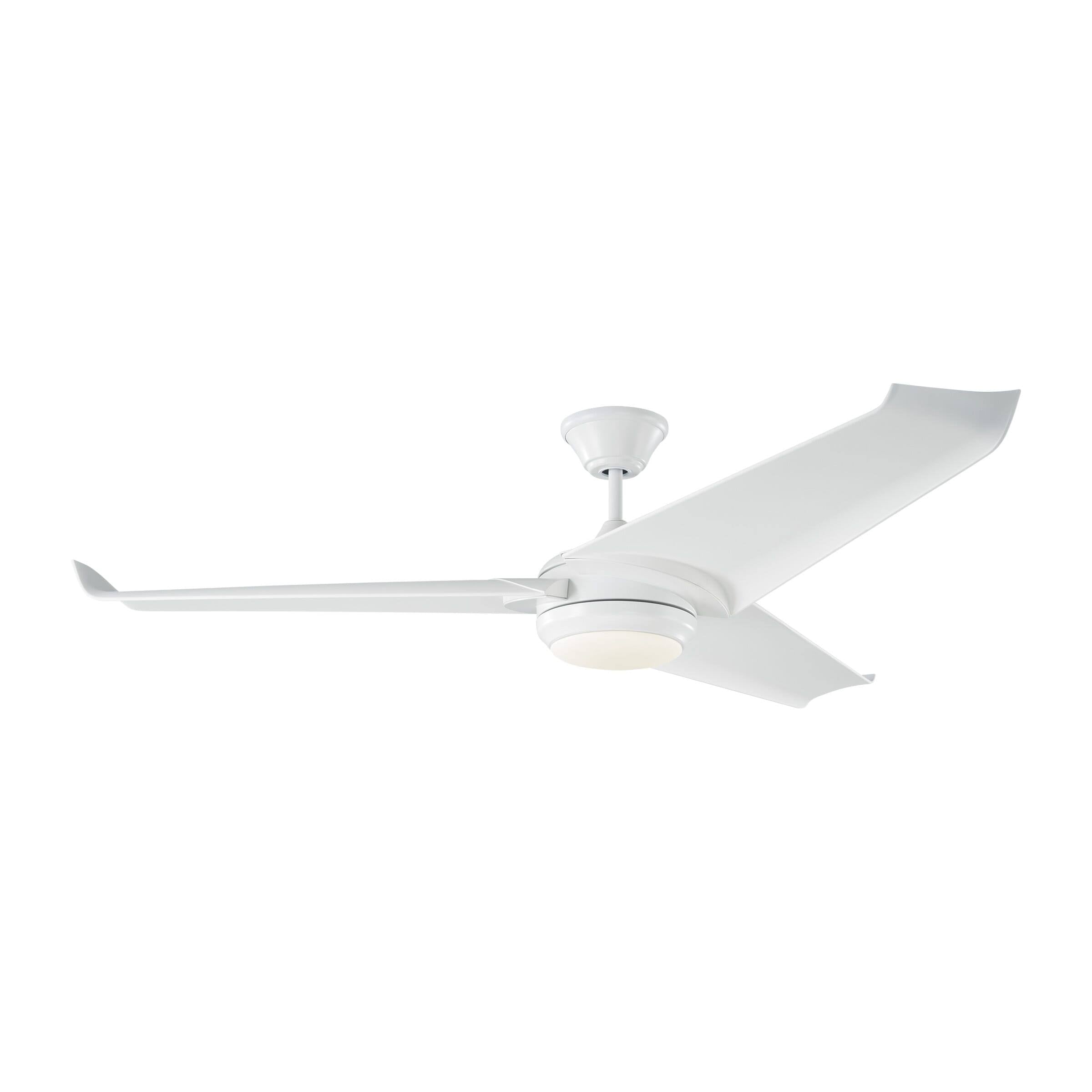 Matte White Ceiling Fan Y48209