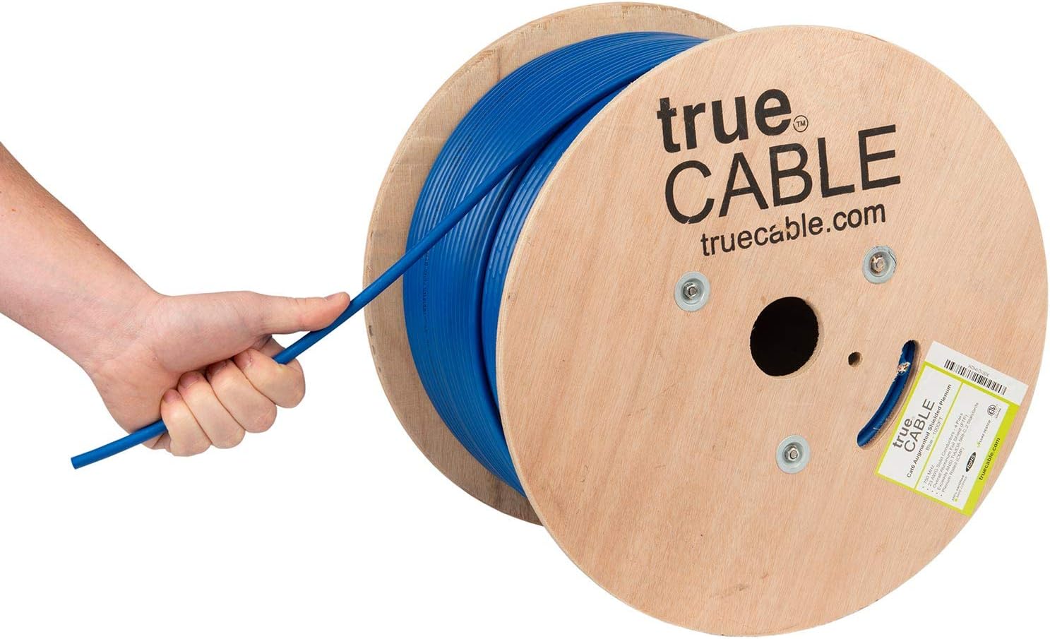 1000ft Purple 23AWG Solid Bare Copper Bulk Ethernet Cable E2650