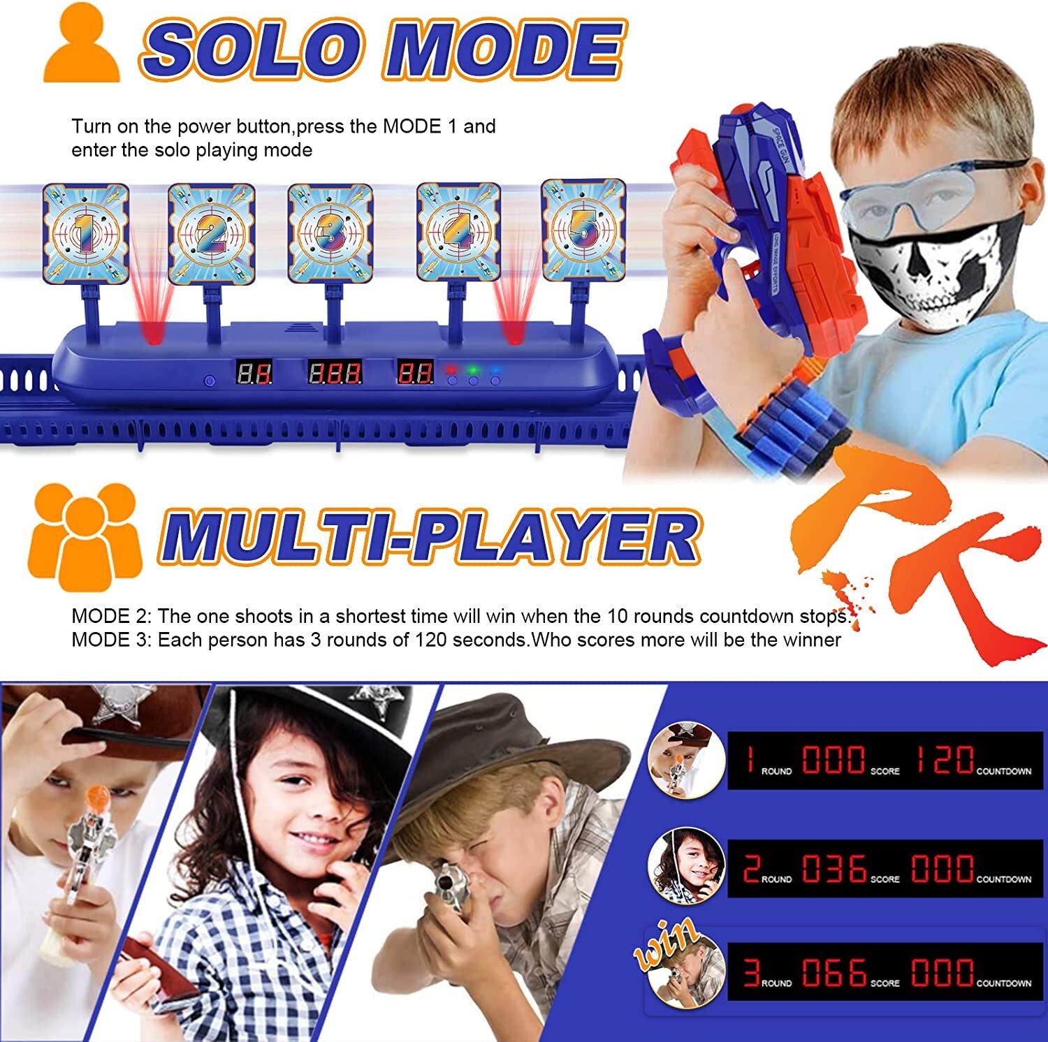 Electronic Digital Target with Moving Track V88936