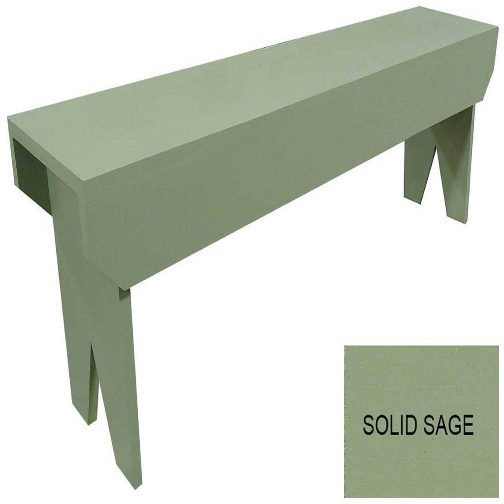 Distressed Sage Green Bench V33032