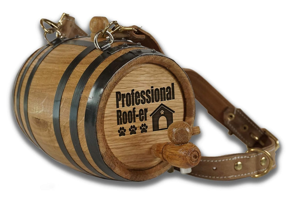 Oak Mini Keg Pet Collar Barrel Pack of 2 C6329