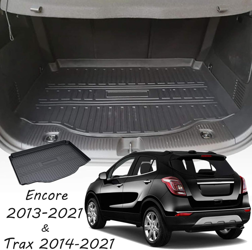 Cargo Liner Trunk Mat Cargo Tray Black Pack of 2 B128727