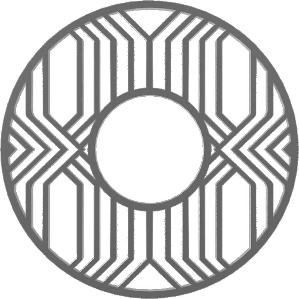 36x22OD x 13 1/8x22ID x 1x22P PVC Pierced Ceiling Medallion B50739