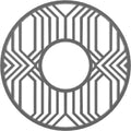 36x22OD x 13 1/8x22ID x 1x22P PVC Pierced Ceiling Medallion B50739