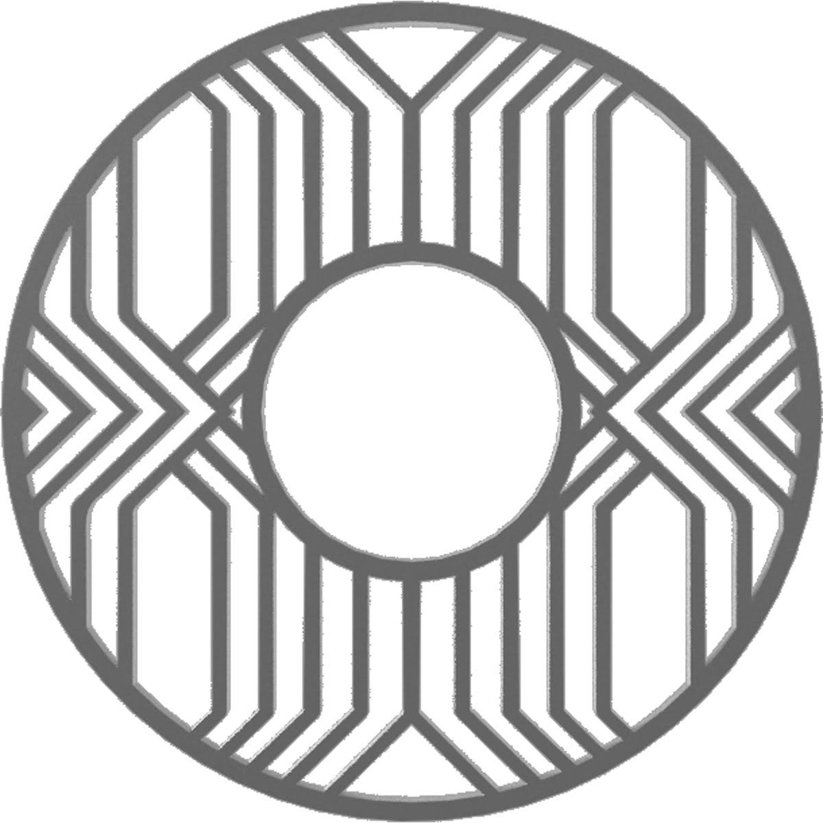 36x22OD x 13 1/8x22ID x 1x22P PVC Pierced Ceiling Medallion B50739