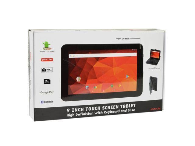 9x22 8GB Android Tablet Quad Core 1GB Cams Blue Keyboard Case Bundle Q962