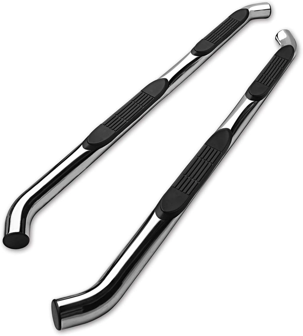 3” Texture Black Side Bars for Toyota Tacoma Double Cab Truck G420