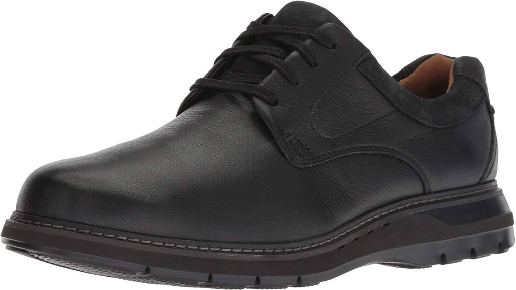 Black Leather Un Ramble Lo Shoes P712