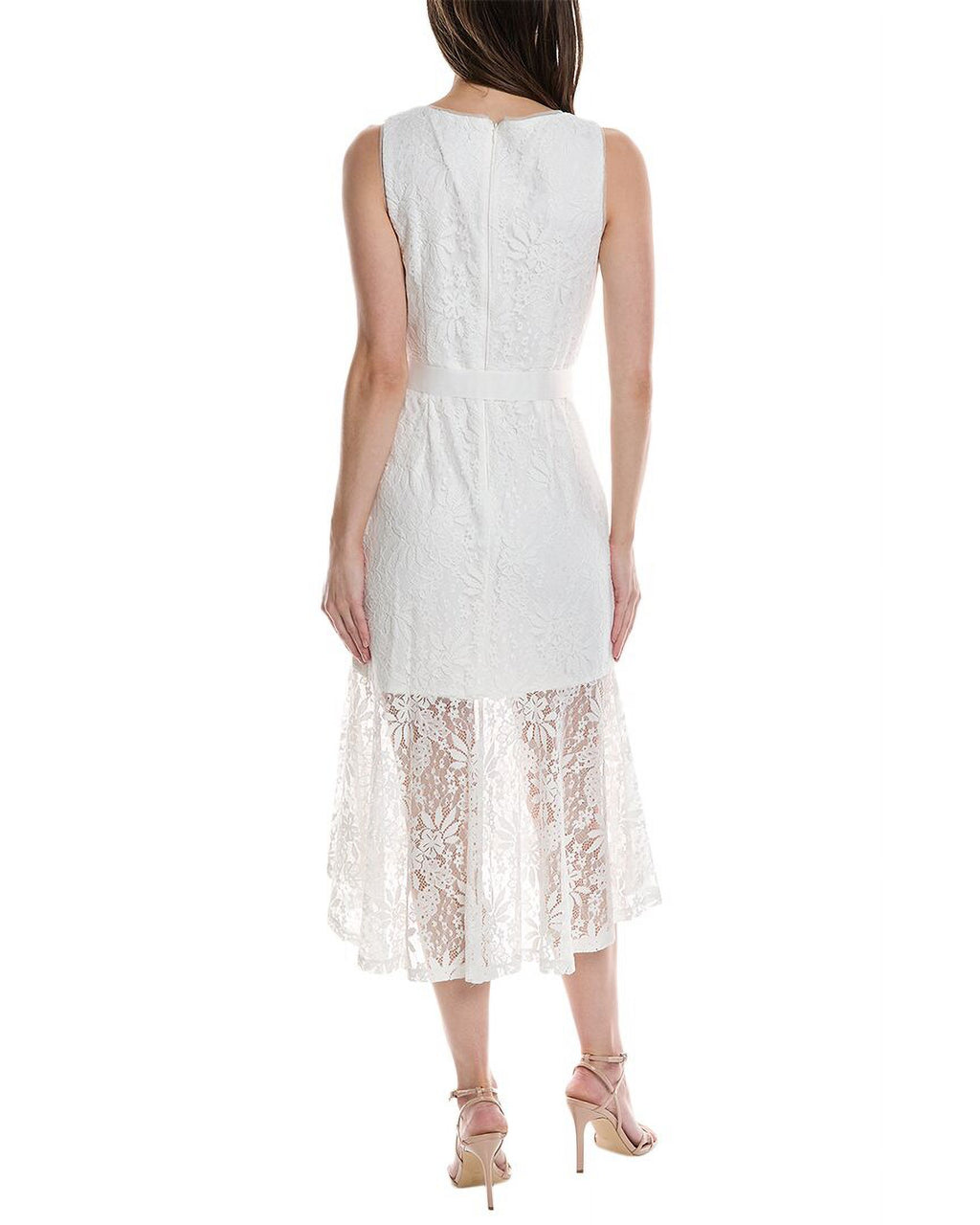 White Midi Dress F404