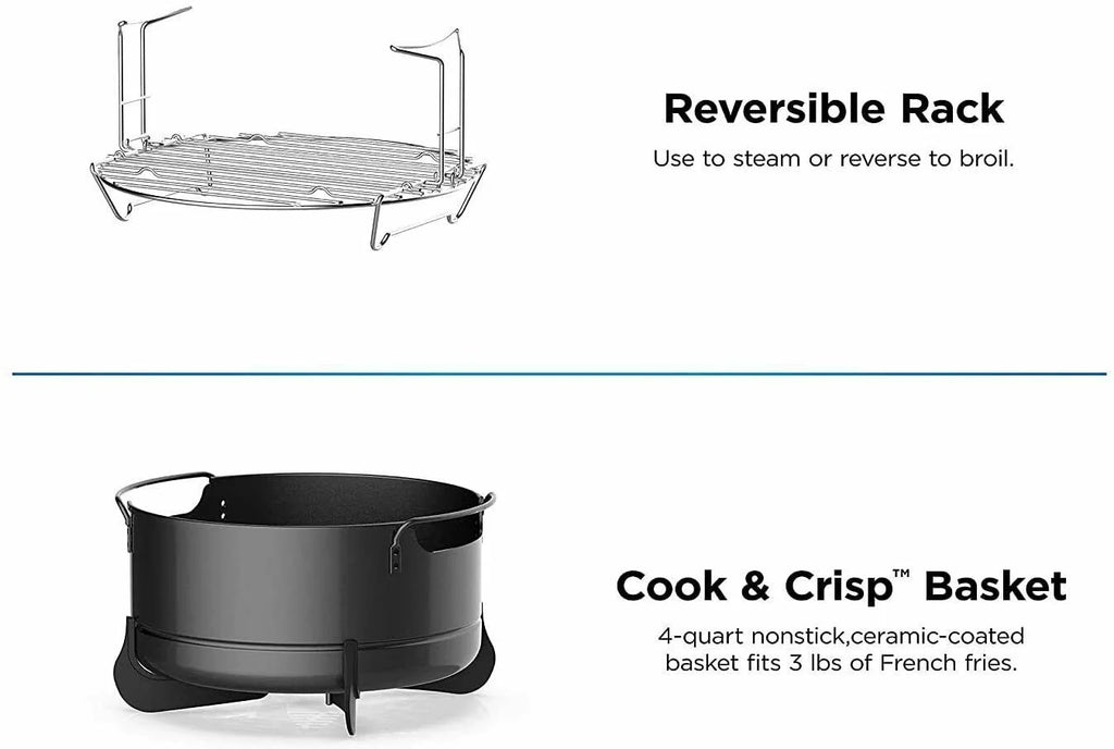 6.5 Quart 9-in-1 Pressure Cooker and Air Fryer X312695
