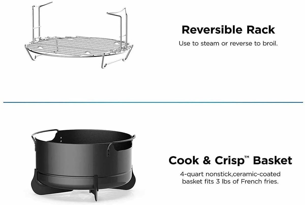 6.5 Quart 9-in-1 Pressure Cooker and Air Fryer X312695