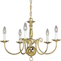 5-Light Polished Brass Chandelier Y38247