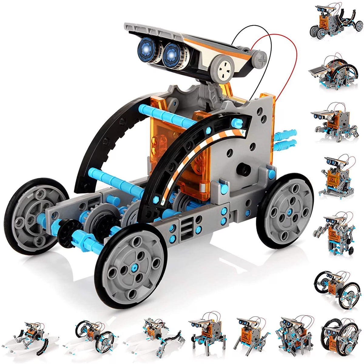 190 Pieces DIY Solar Powered Robot Construction Kit N886176