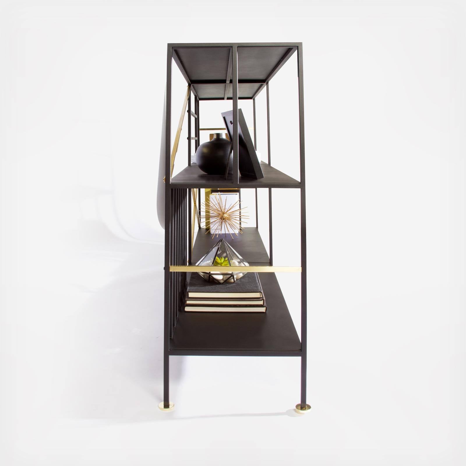 Black 2 Shelf Bookcase F865