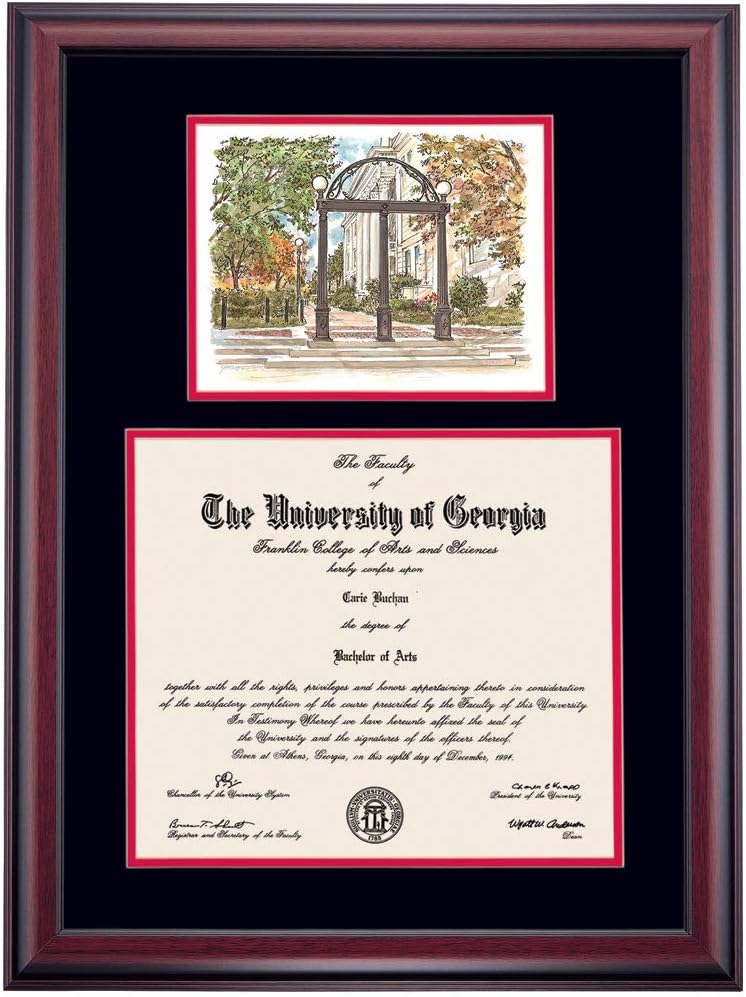 Black/Cherry Mat 12 x 15 Diploma Frame O819086