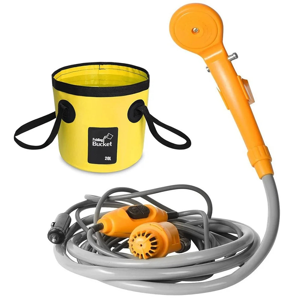 Camping Shower Electric Outdoor Folding Bucket Kit E310