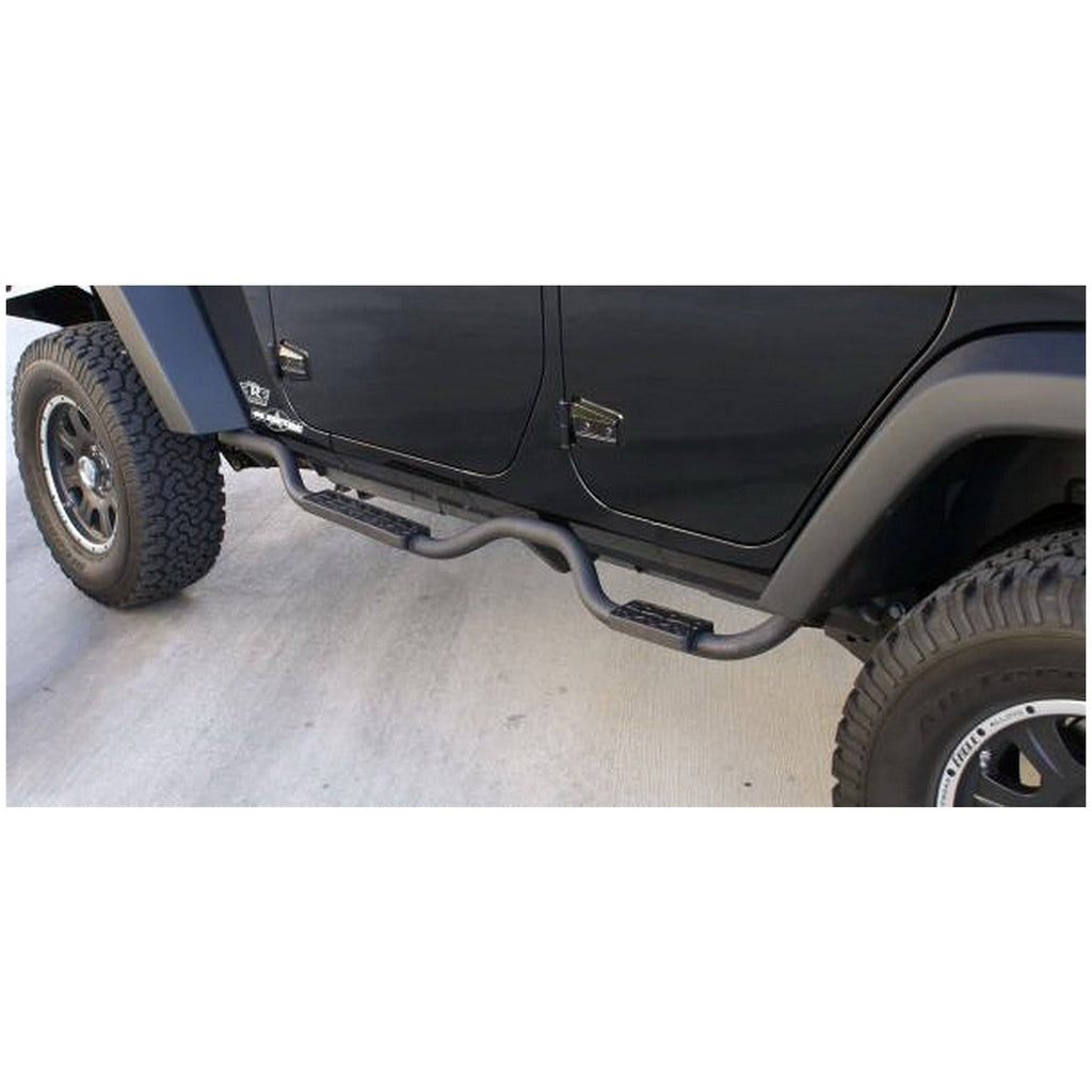 Slimline Side Bar Steps Black T9570