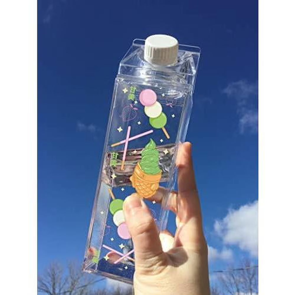 500ml 16.9oz Clear Milk Carton Water Bottle B95764