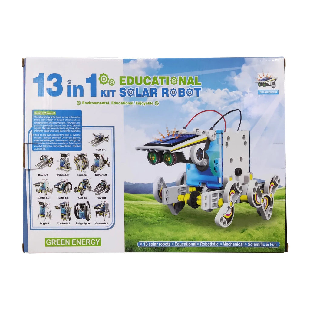 190 Pieces DIY Solar Powered Robot Construction Kit N886176