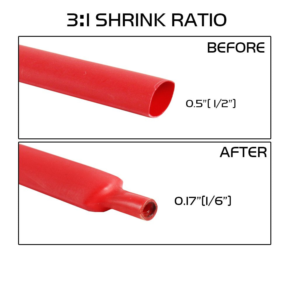 1/2in Diameter 45ft Polyolefin Heat Shrink Tubing V930471