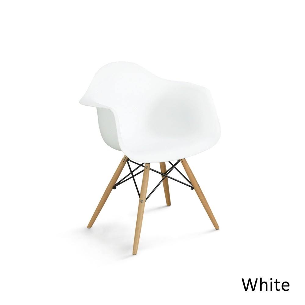 Dark Brown Plastic Dining Chairs (Set of 2) A63992