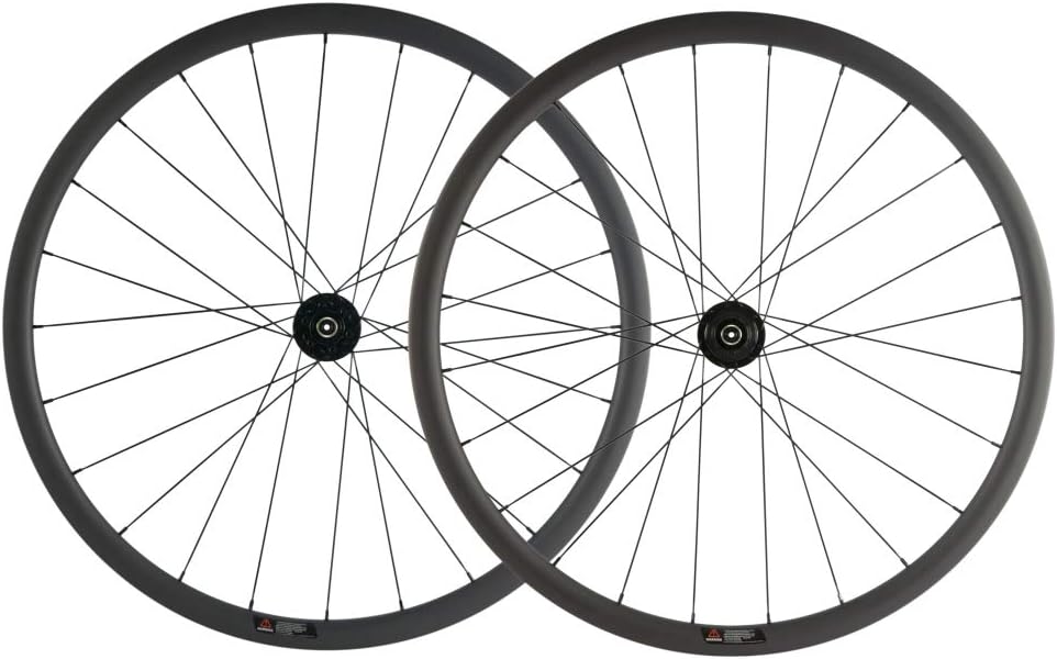 Carbon Fiber Disc Brake Wheelset 700c Road Wheel 25mm Width UD Matt 30mm H2150