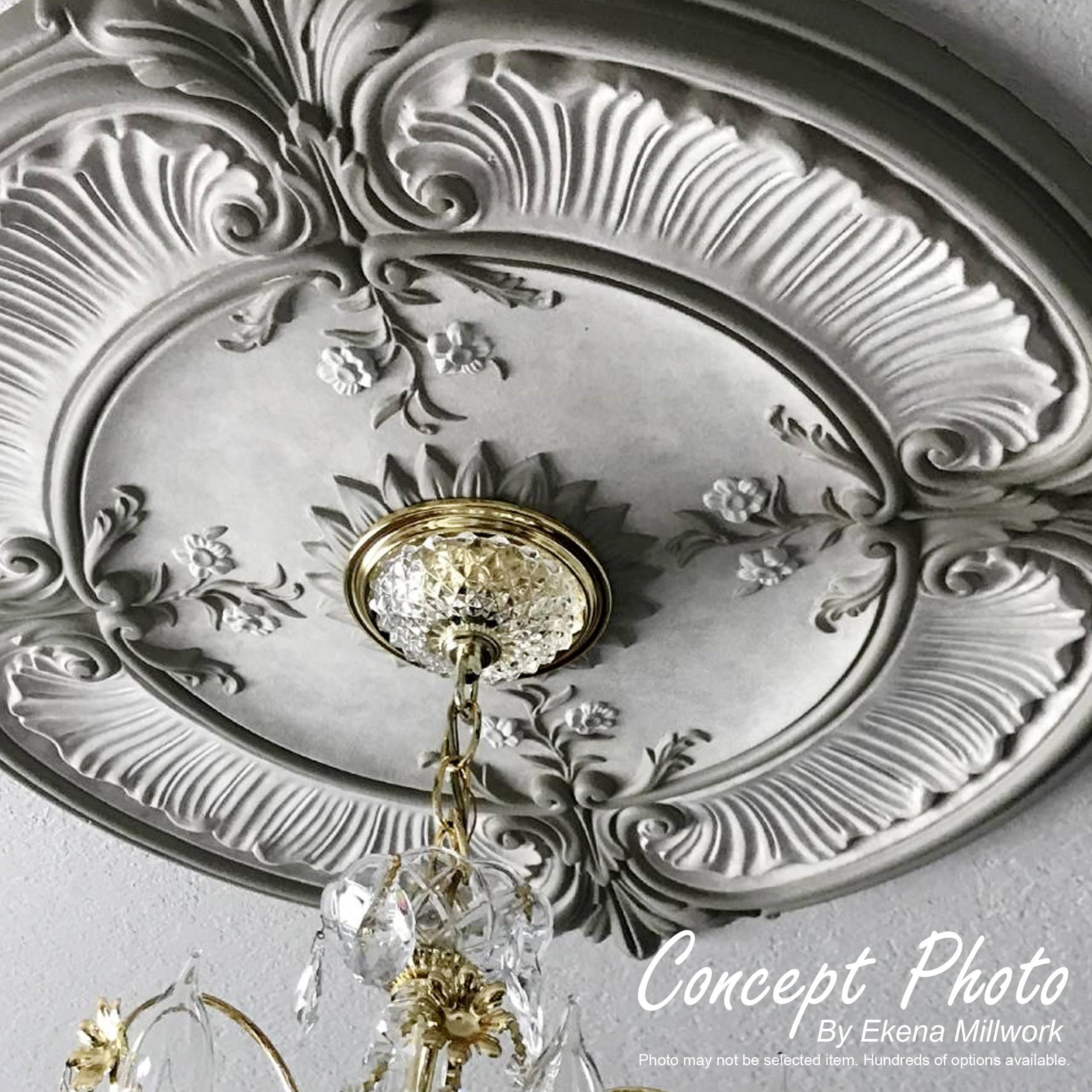Large Floral Ceiling Medallion S546