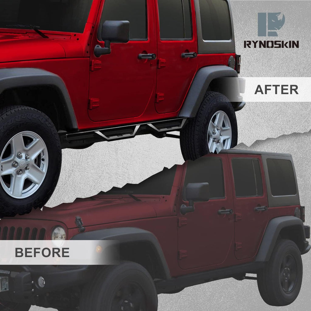 4 Door Running Boards & Steps Nerf Bars Side Steps Off Road Step Bars N606