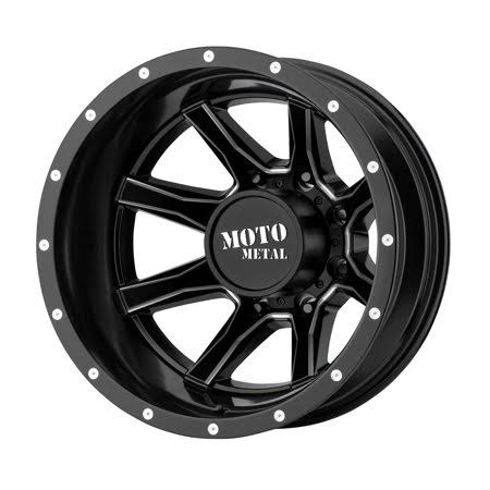 Satin Black Milled 20x8.25 8x165.1 -198mm Wheel I178