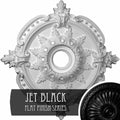 28 3/8x22OD x 3 3/4x22ID x 1 5/8x22P Ceiling Medallion (Jet Black) Y638