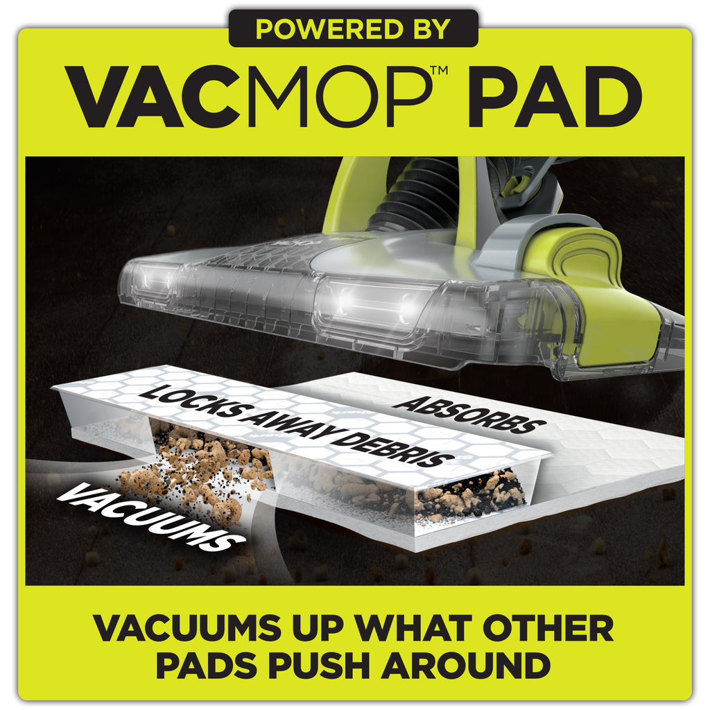 Cordless Hard Floor Vacuum Mop with Disposable Pad A463