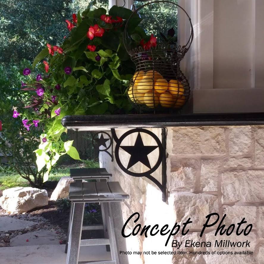 Antiqued Bronze Wrought Iron Bracket X73542